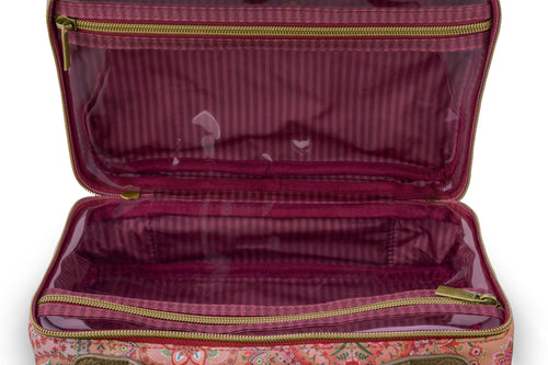 Pip Studio - Casey Beautycase Dames - Jabali - Rood - 27x10x19cm