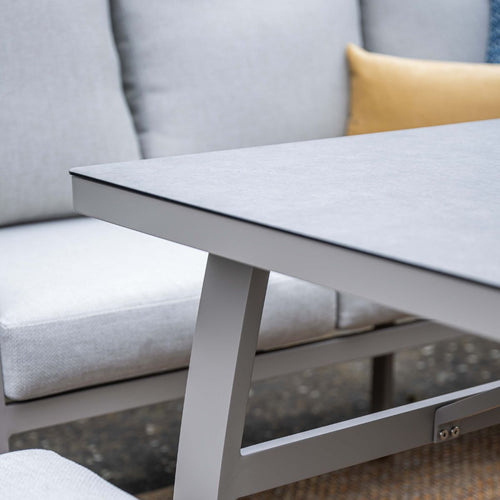 Garden Impressionslounge dining set Cameron 4-delig rechts incl stoel - taupe