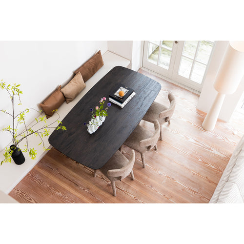 WOOOD eetkamerstoelen Permit - Polyester - Zand - Set van 6 - vtwonen shop