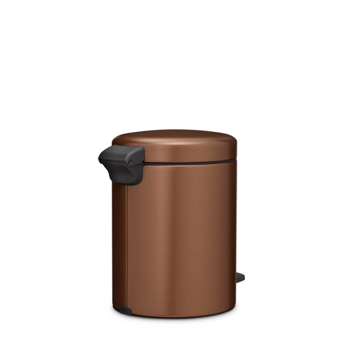 Brabantia NewIcon Pedaalemmer, 5 liter, kunststof binnenemmer - Warm Bronze