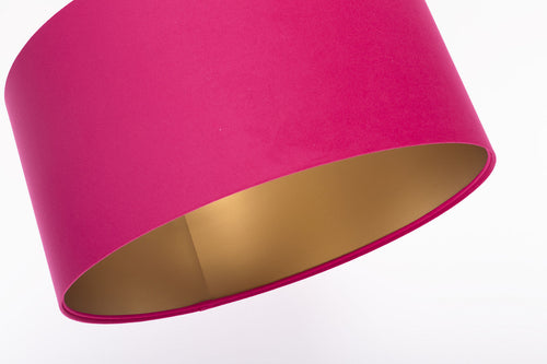 bpskoncept hanglamp Melora - velours & felroze - Ø40 cm