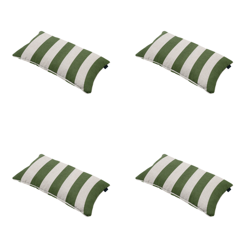 Madison sierkussen Amora - groen - 30x50x10cm - set van 4