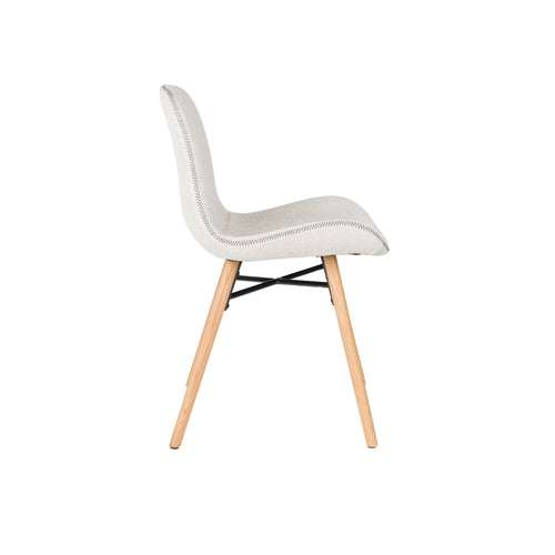 Housecraft Living Lester Eetkamerstoelen Houten poten Beige - Set van 2 - vtwonen shop
