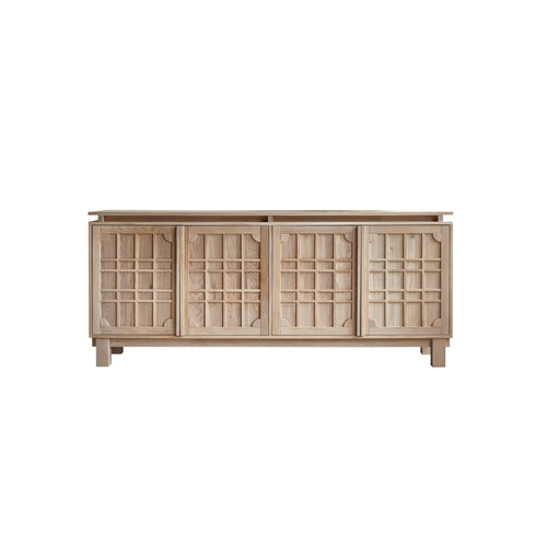 Tikamoon Massief eikenhouten buffet 220 cm - Naturel