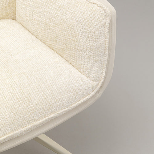 Kare Design Draaistoel met armleuningen Hilla creme - vtwonen shop