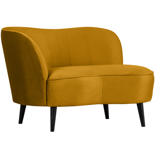 WOOOD loungefauteuil links Sara - Velvet - Oker - 71x112x81 - vtwonen shop