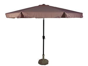 Lesli Living push-up parasol Libra - taupe - Ø300cm