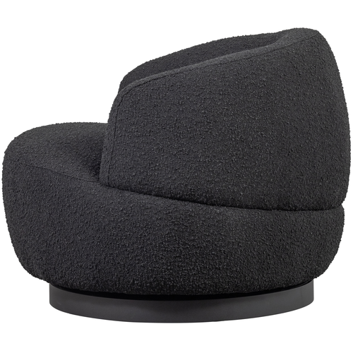 BePureHome draaibare fauteuil Woolly- Boucle - Antraciet - 71x84x88 - vtwonen shop