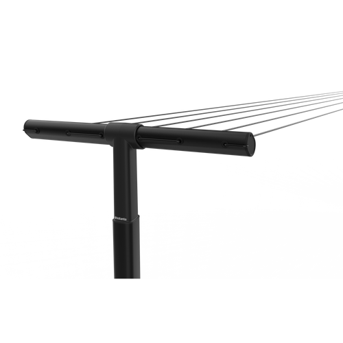 Brabantia HangOut Waslijn met palen, 50 meter - Black