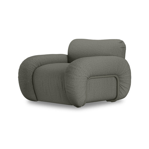 HKLIVING fauteuil Arc lounge – wander army green – frame ash - vtwonen shop