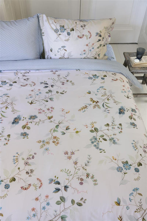 Pip Studio dekbedovertrek Kawai Flower - 140x200/220 cm - wit