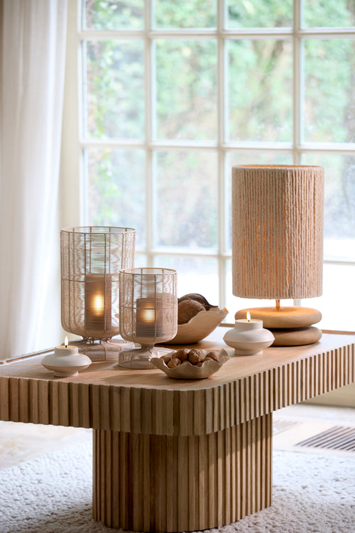 Light & Living lampvoet EBOLI - Ø25x9 cm - bruin - vtwonen shop