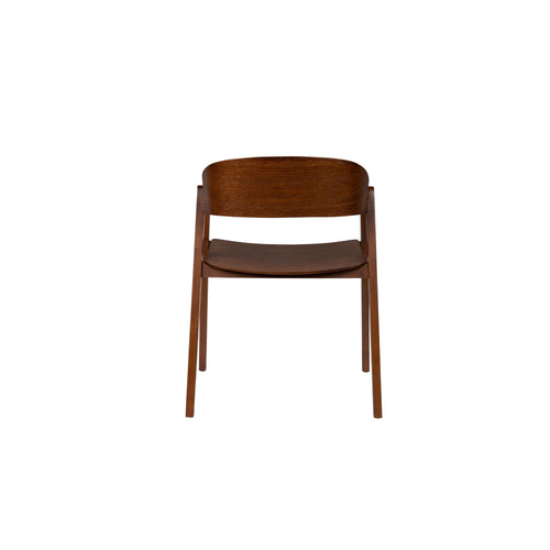 Dutchbone Westlake Eetkamerstoelen armleuning Walnoot - Set van 2 - vtwonen shop