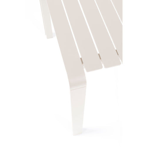 Zuiver Vondel Tuintafel 168,5x87 cm Clay Aluminium Wit - vtwonen shop