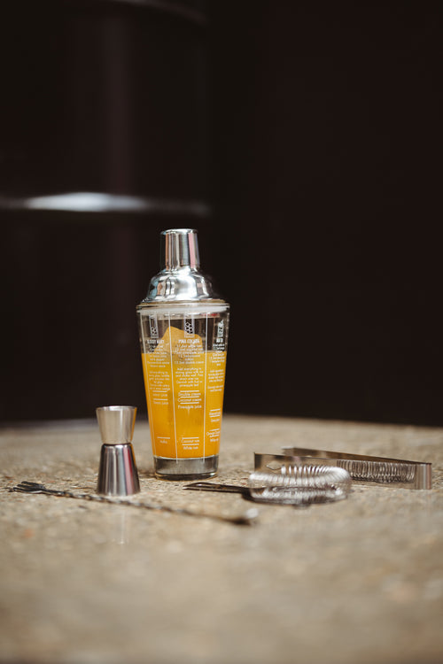 Leopold Vienna - Cocktail set Abouriou 5-delig (cocktail shaker, jigger/pipet, strainer, tang, barlepel) cadeau giftset - vtwonen shop