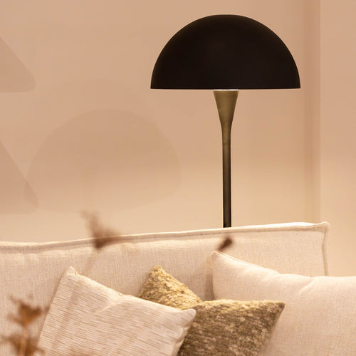 Atmooz vloerlamp Taluha - zwart - Ø 40 x H 140 cm - E27
