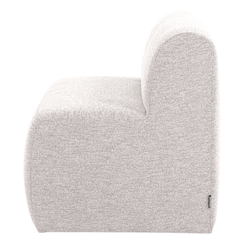 WOOOD eetbank 164 cm rugleuning Mojo Base - Bouclé - Ecru - 83x164x76
