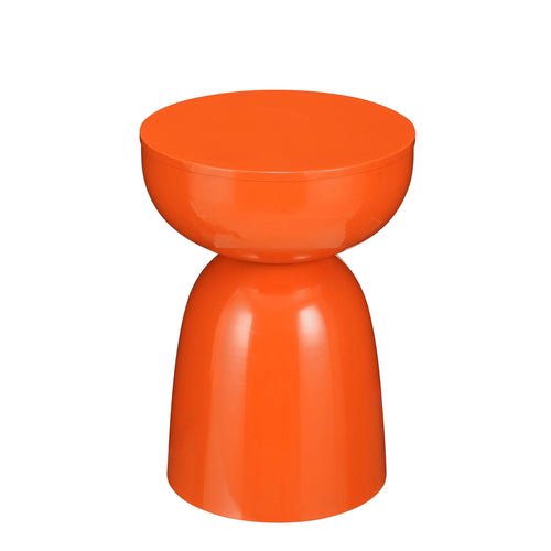 Mica Decorations Elliot Bijzettafel - H45 x Ø32 cm - IJzer - Oranje - vtwonen shop