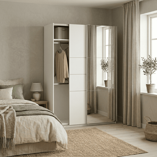 Calicosy - Kast LINE - Licht hout 148x59,8x203 cm