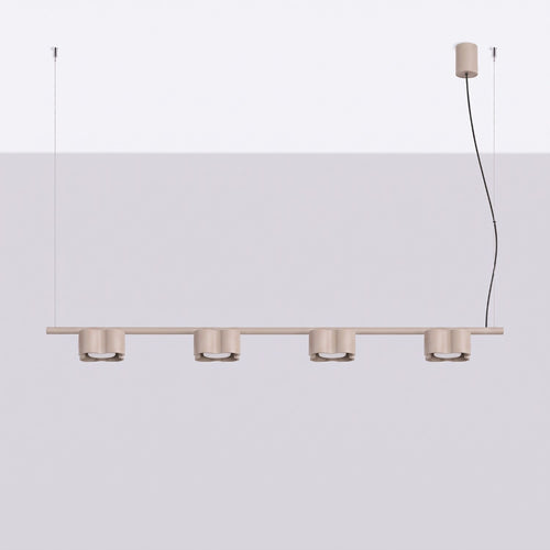 Sollux Lighting Kroonluchter OVIO 4 taupe Gx53 - 122x12x208cm