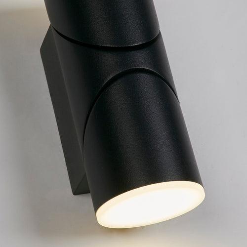 Searchlight Soho LED Buiten Up Down Wandlamp, Zwart
