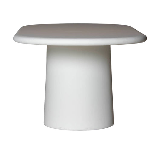 Giga Meubel Tuintafel Romy - Ovaal Off-White Eco Composiet - 200x100x75cm