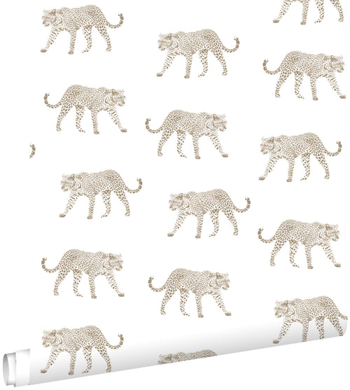 ESTAhome behang panters wit en beige - 53 cm x 10.05 m - 139775 - vtwonen shop