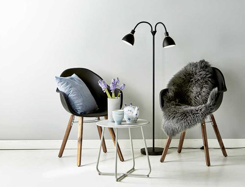 Nordlux Ray Vloerlamp - 2-lichts E14 - Zwart - vtwonen shop