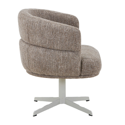 DÉJA Living Eetkamerstoel Coria - Taupe/Beige - Draaibaar - Set van 2