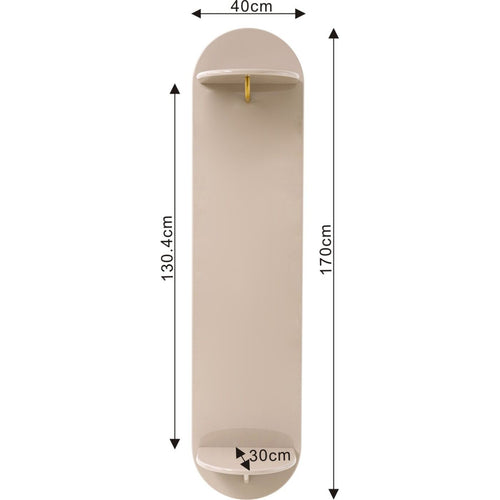 Kare Design Wand Kapstok Groove taupe