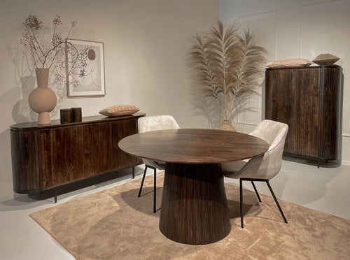 Livingfurn kabinetkast Noor Walnut - 150cm - mangohout