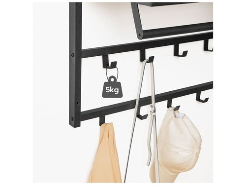 Ylumen kapstok Wesly -  30  x 42   cm - zwart grijs - vtwonen shop