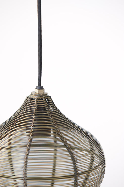 Light & Living hanglamp  - brons - 27x27x29.5 cm
