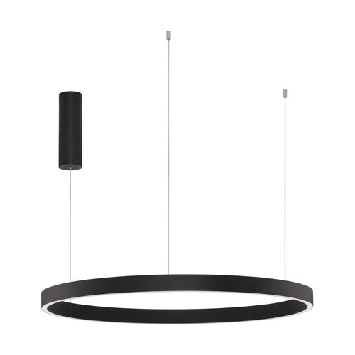 Nova Luce ELOWEN Geïntegreerde LED-hanglamp voor plafond, zandkleurig zwart, Triac dimbaar, 77W, 3326lm, 3000K
