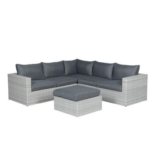 Garden Impressions loungeset Bruno licht grijs - 4 delig