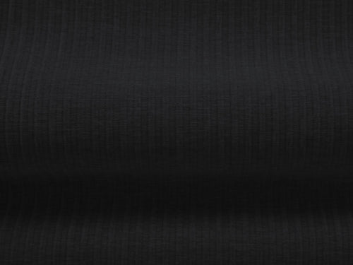Cosmopolitan Design linker hoekbank Arendal 5-zits, chenille met ribbeleffect, zwart - 166x341x70cm