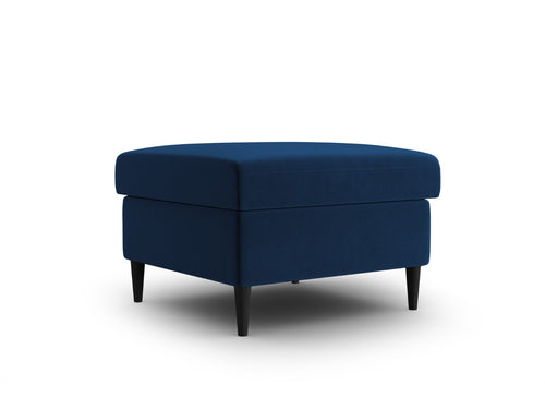 Cosmopolitan Design Poef Kyoto flueel koningsblauw - 70x70x45cm