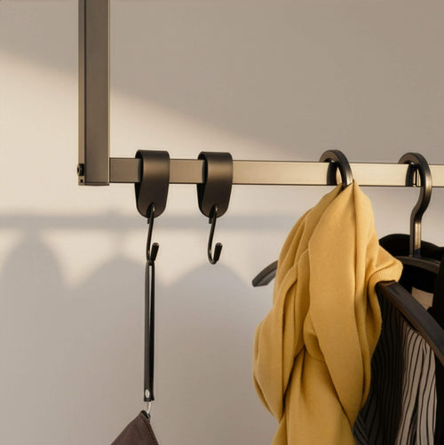HOME DELUXE - SWAY kapstok - inclusief hangers en haken - kleur: zwart