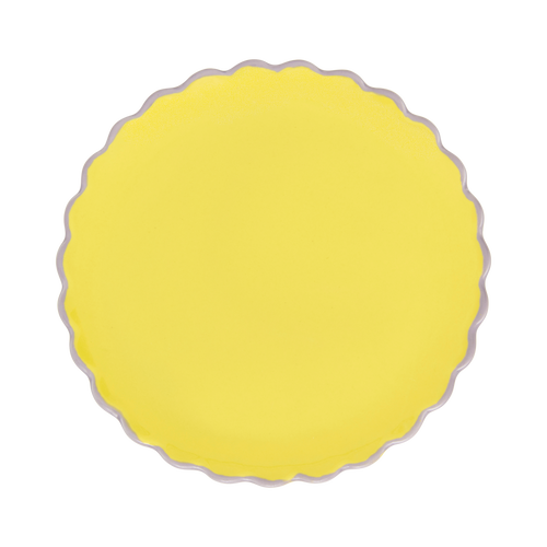 Urban Nature Culture Good Morning bord sculpted 13,5cm, lime light - Ø 13.5 * 1 cm