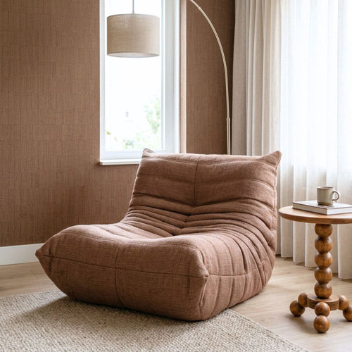 Giga Meubel Fauteuil Bear - Bruin Stof - 87x97x69cm