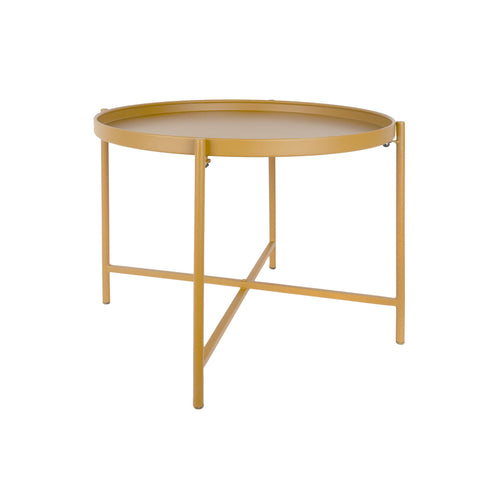 Leitmotiv salontafel Meseta - geel - 50x50x38.5cm - vtwonen shop