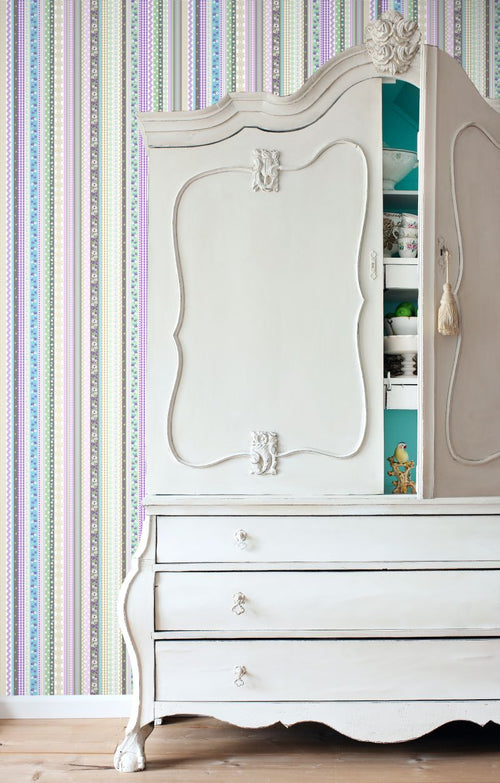 ESTAhome behang lintjes pastelkleuren - 53 cm x 10.05 m - 138143