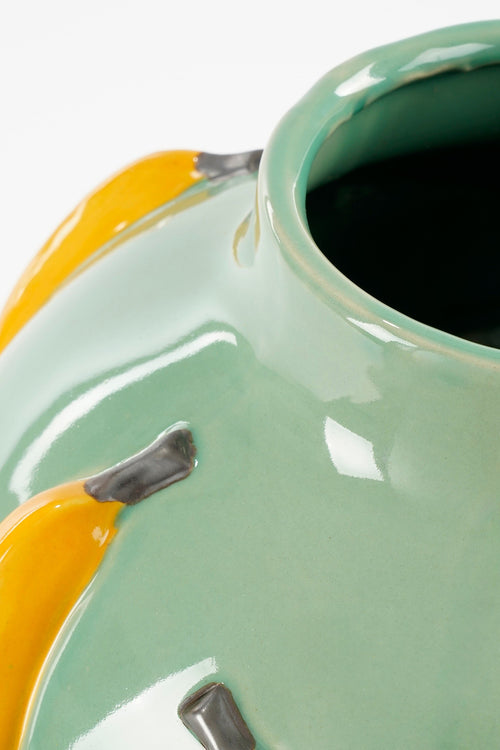 Mica Decorations Moza Vaas - H38 x Ø34 cm - Keramiek - Lichtgroen - vtwonen shop