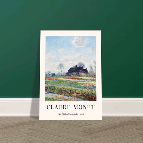 Artfulprints  Claude Monet - Tulip fields at Sassenheim   poster A4 21x29.7 cm - vtwonen shop