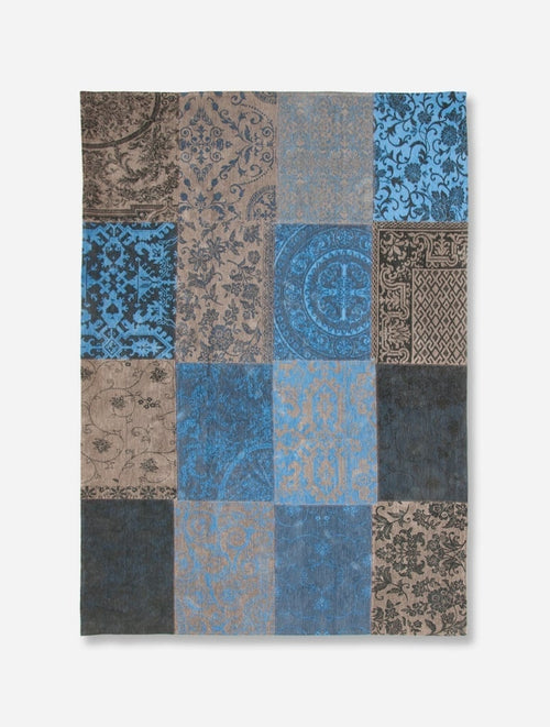 Vintage vloerkleed 8107 Forget Me Not - Blauw - 200 x 280 cm