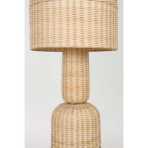 Housecraft Living Jude Vloerlamp Rotan - Bruin - vtwonen shop