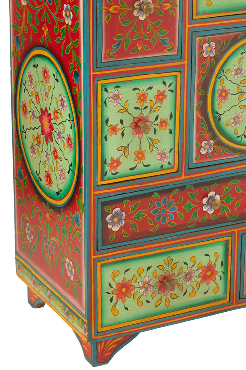 J-Line kast 7 Lades Mumbai - hout - mix - vtwonen shop