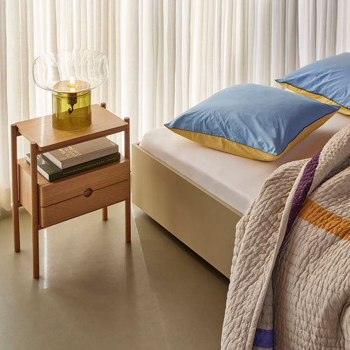 Hübsch nachtkastje Appeal - mdf/eikenfineer/eikenhout - 45x31xh57cm - vtwonen shop