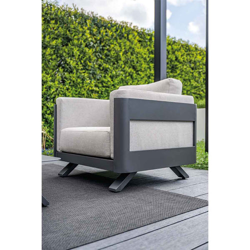 Garden Impressions loungeset Medellin donker grijs 5-delig