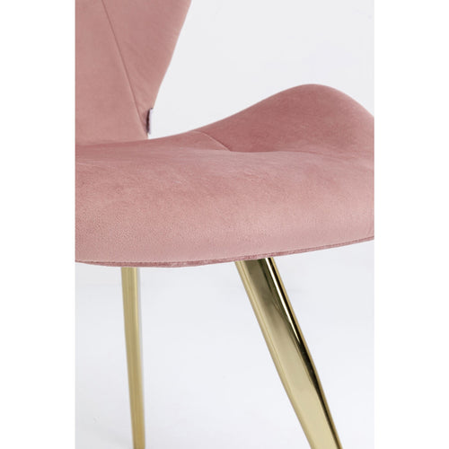 Kare Design Stoel Viva fluweel roze - vtwonen shop